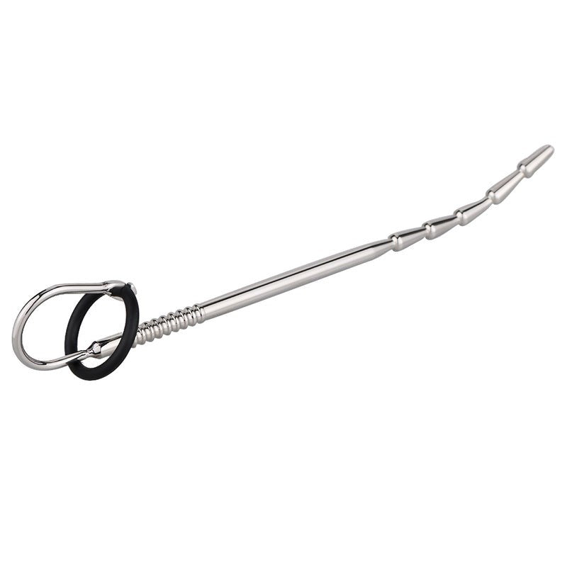 BDStyle Mens Long Penis Plug with Glans Ring - - Penis Plugs