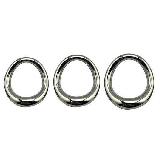 BDStyle Stainless Steel Magnetic Curved Cock Ring - Steel Cock Rings
