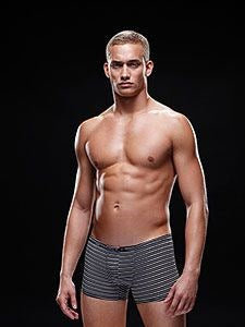 Envy Mens Microfiber Boxer L/XL Black/White - Mens Briefs And Boxers