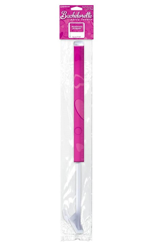 Pipedream Bachelorette Party Car Flag Pink - - Party Gifts and Novelties