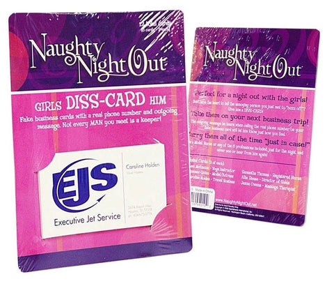 Adam and Eve Naughty Night Out Girls Diss-card Him - Party Gifts and Novelties