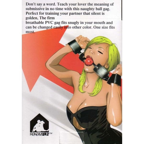 RoomFun Breathable Bondage Ball Gag Restraint - - Bondage Gags and Bits