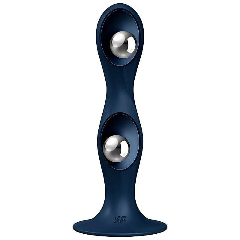 Satisfyer Double Ball-R Silicone Dildo - Indulge in Dynamic Stimulation - Anal Dildos