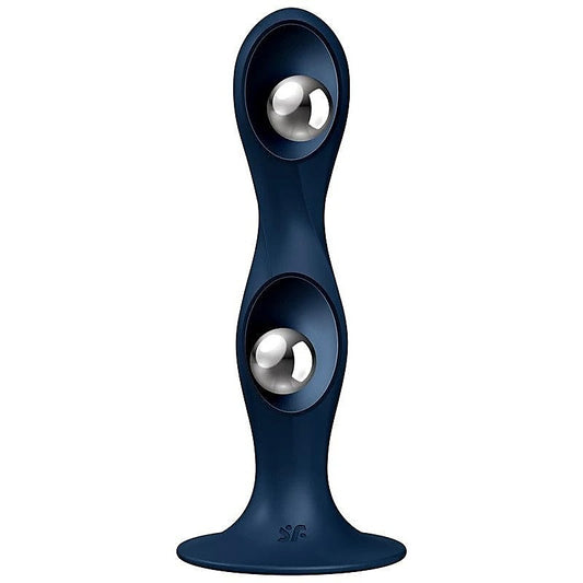 Satisfyer Double Ball-R Silicone Dildo - Indulge in Dynamic Stimulation - Anal Dildos