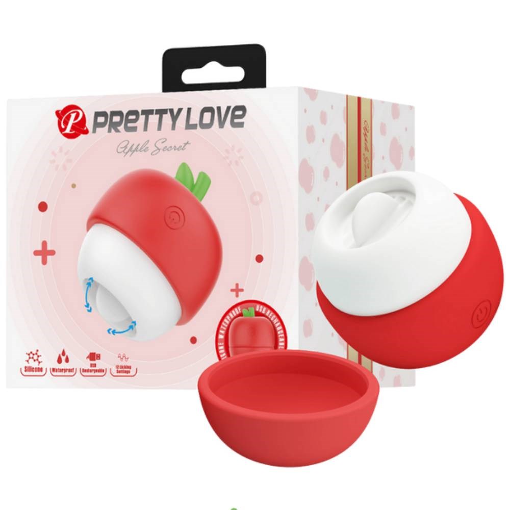 Pretty Love Rechargeable Apple Secret Clitoral Massager - - Clit Ticklers and Pulsators