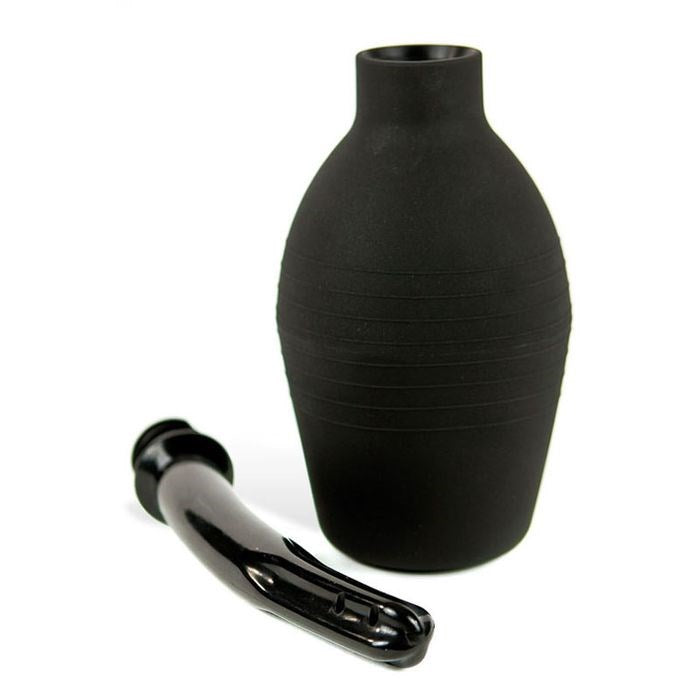 Adam and Eve 25 cm Anal Cleansing Douche Black - Enemas and Douches