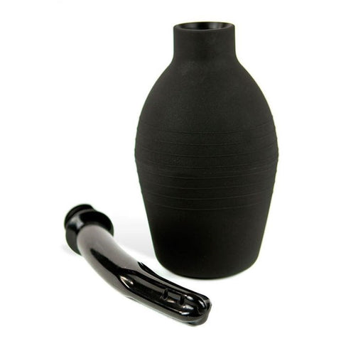 Adam and Eve 25 cm Anal Cleansing Douche Black - Enemas and Douches