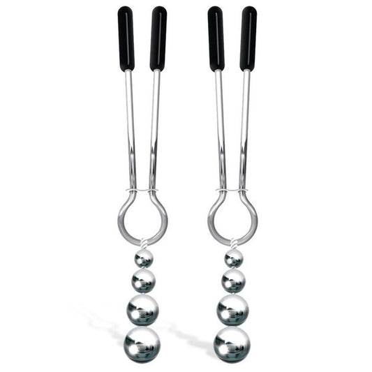 Adam and Eve 2 Piece Naughty Nipple Clips Set - Nipple and Clit Clamps