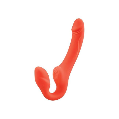Bodywand ID Access USB Rechargeable Strapless Strap-On Orange - Strap On Sextoys