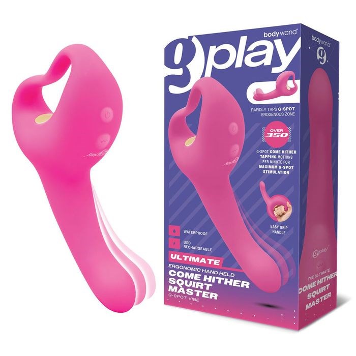 Bodywand G Play USB Rechargeable Ultimate Come Hither Squirt Master Pink - G-Spot Vibrators