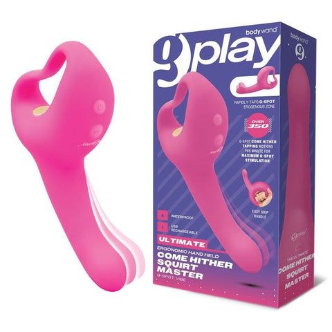 Bodywand G Play USB Rechargeable Ultimate Come Hither Squirt Master Pink - G-Spot Vibrators