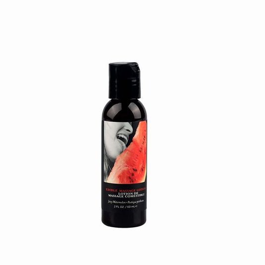 Earthly Body Edible Watermelon Flavoured Massage Lotion 60 ml - Massage Oils and Lubricants