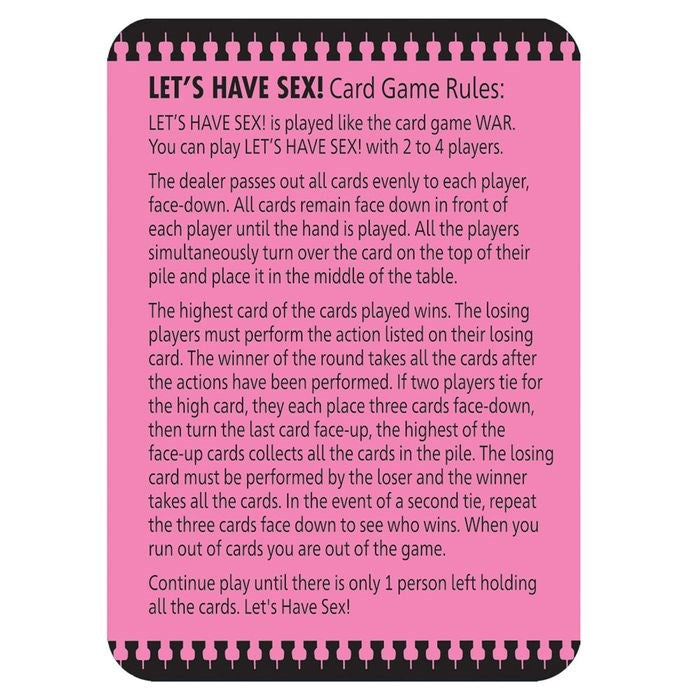 Little Genie Let's Have Sex Naughty Adult Card Game - Sex Games, Coupons and Tricks