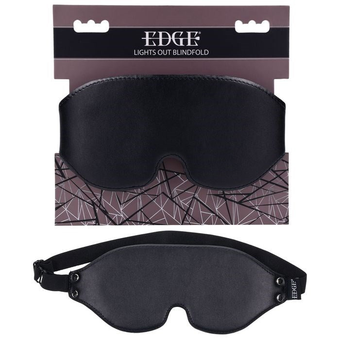 Sportsheets EDGE Lights Out Bondage Blindfold and Eyemask Black - Masks And Blindfolds