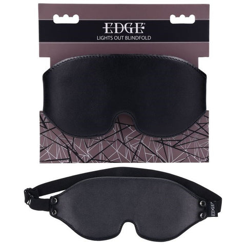 Sportsheets EDGE Lights Out Bondage Blindfold and Eyemask Black - Masks And Blindfolds