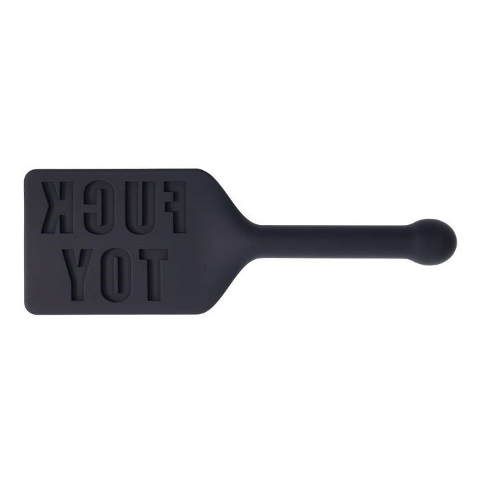 Sportsheets EDGE FUCK TOY Silicone Bondage Spanking Paddle Black - Paddles And Slappers