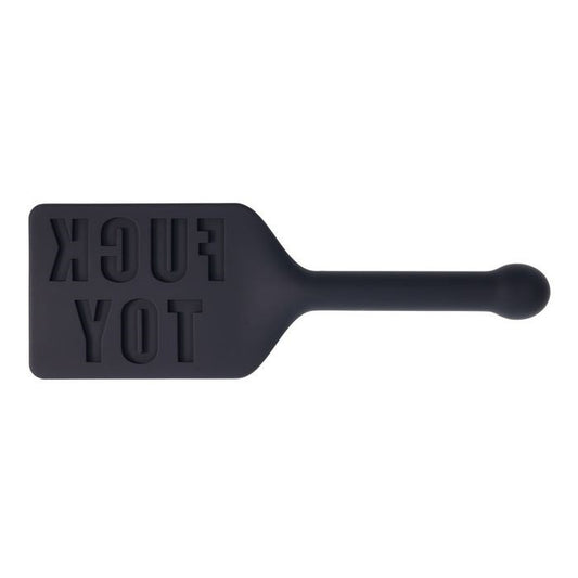 Sportsheets EDGE FUCK TOY Silicone Bondage Spanking Paddle Black - Paddles And Slappers