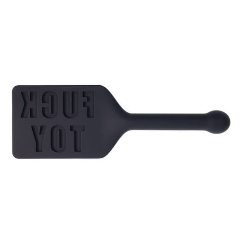 Sportsheets EDGE FUCK TOY Silicone Bondage Spanking Paddle Black - Paddles And Slappers