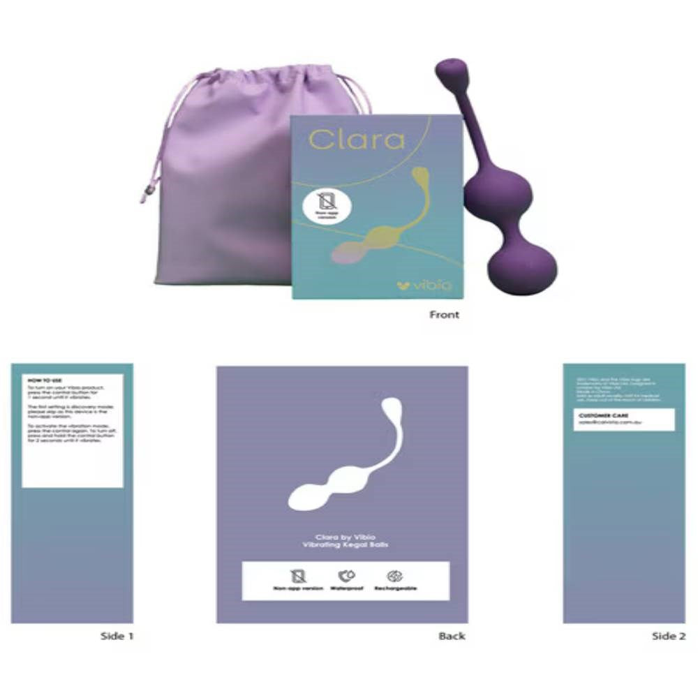 Vibio Clara Vibrating 5 Functions Silicone Kegel Balls Exercisers - - Love Eggs and Kegel Exercisers
