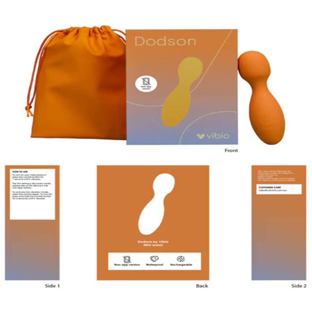 Vibio Dodson Unisex Mini Body Wand Vibrator - Body Wands