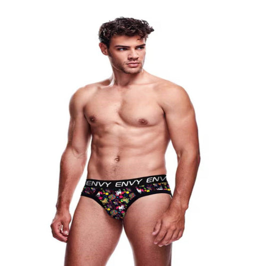 Envy Disco Unicorn Sleek Edge Mens Brief - Mens Briefs And Boxers