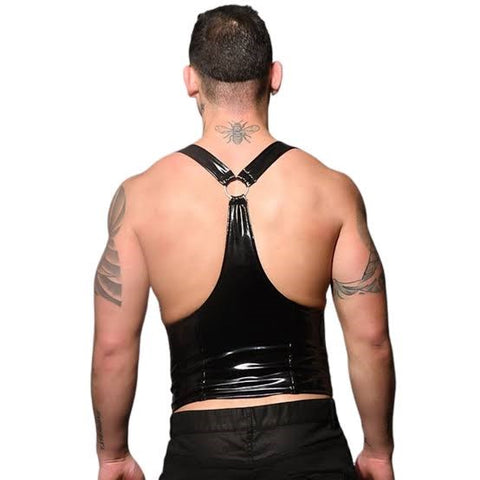 Andrew Christian Mens Corset Harness Black - His Fetish