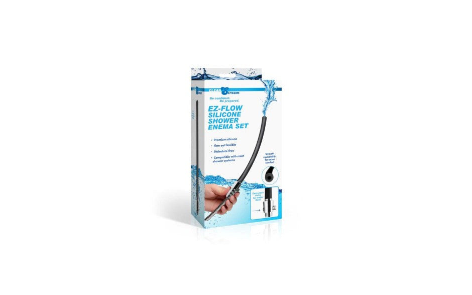 CleanStream EZ Flow Silicone Shower Enema Set - - Enemas and Douches