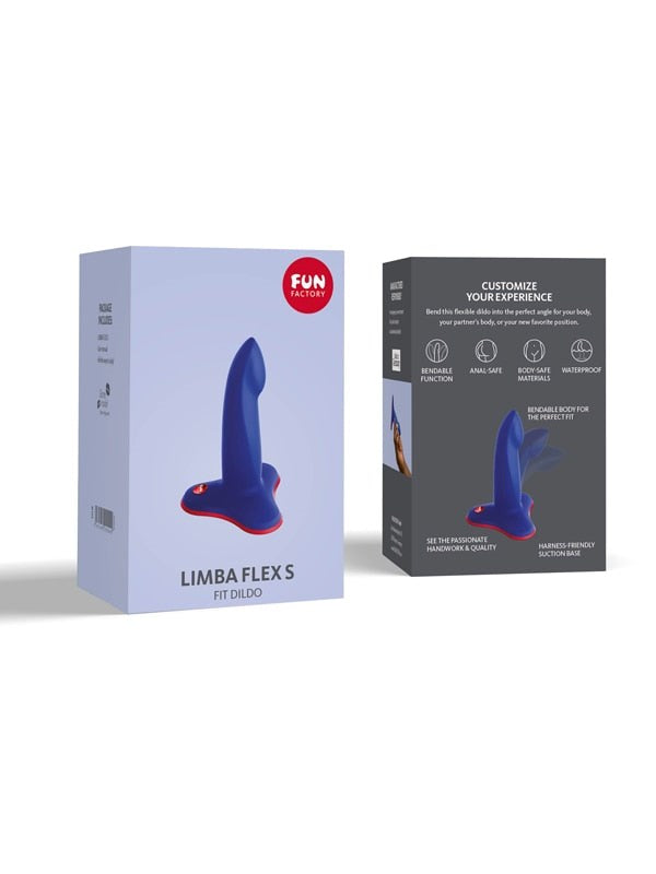Fun Factory Limba Flex S Fit Non Vibrating Dildo Electric Blue - Anal Dildos