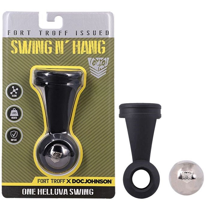 Doc Johnson Fort Troff Swing N Hang Weighted Ball Tugger - Ball Stretchers and Crushers