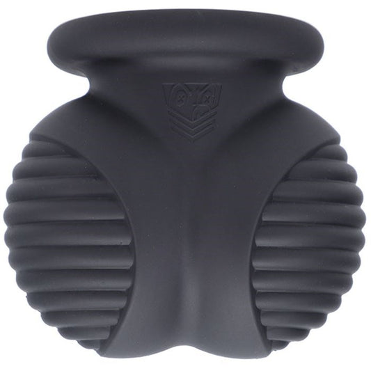 Doc Johnson Fort Troff Ball Bunker Ball Stretcher Black - Ball Stretchers and Crushers