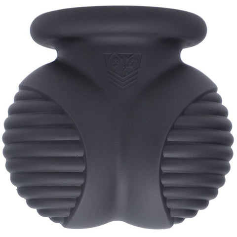 Doc Johnson Fort Troff Ball Bunker Ball Stretcher Black - Ball Stretchers and Crushers