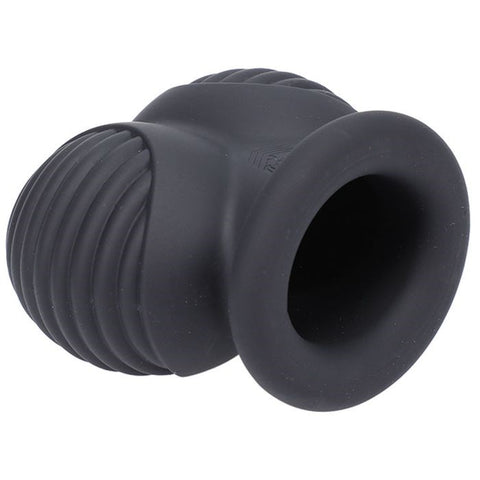 Doc Johnson Fort Troff Ball Bunker Ball Stretcher Black - Ball Stretchers and Crushers