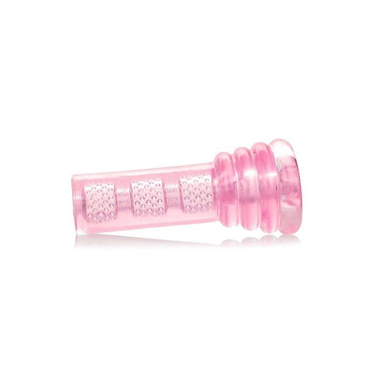 Adam & Eve SUPER HEAD HONCHO Oral Stroker Pink - Masturbators and Strokers