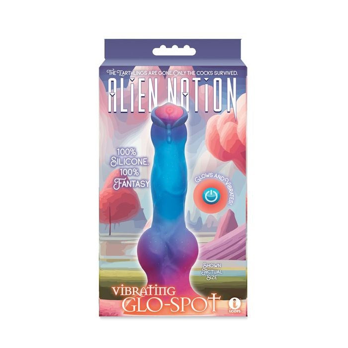 Icon Brands Alien Nation Glo Spot Vibrating Fantasy Dong - - Vibrating Dildos