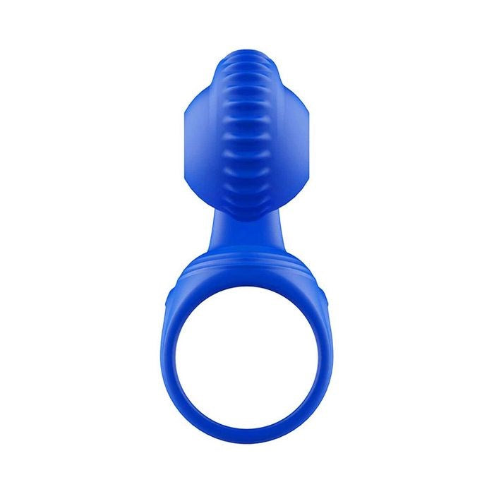 Adam & Eve ROCKIN & ROLLIN SNAIL Vibrating Couples Cage Blue - - Sex Toys For Couples