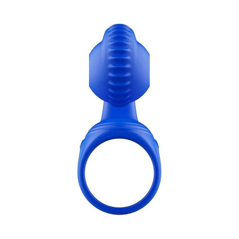 Adam & Eve ROCKIN & ROLLIN SNAIL Vibrating Couples Cage Blue - Sex Toys For Couples