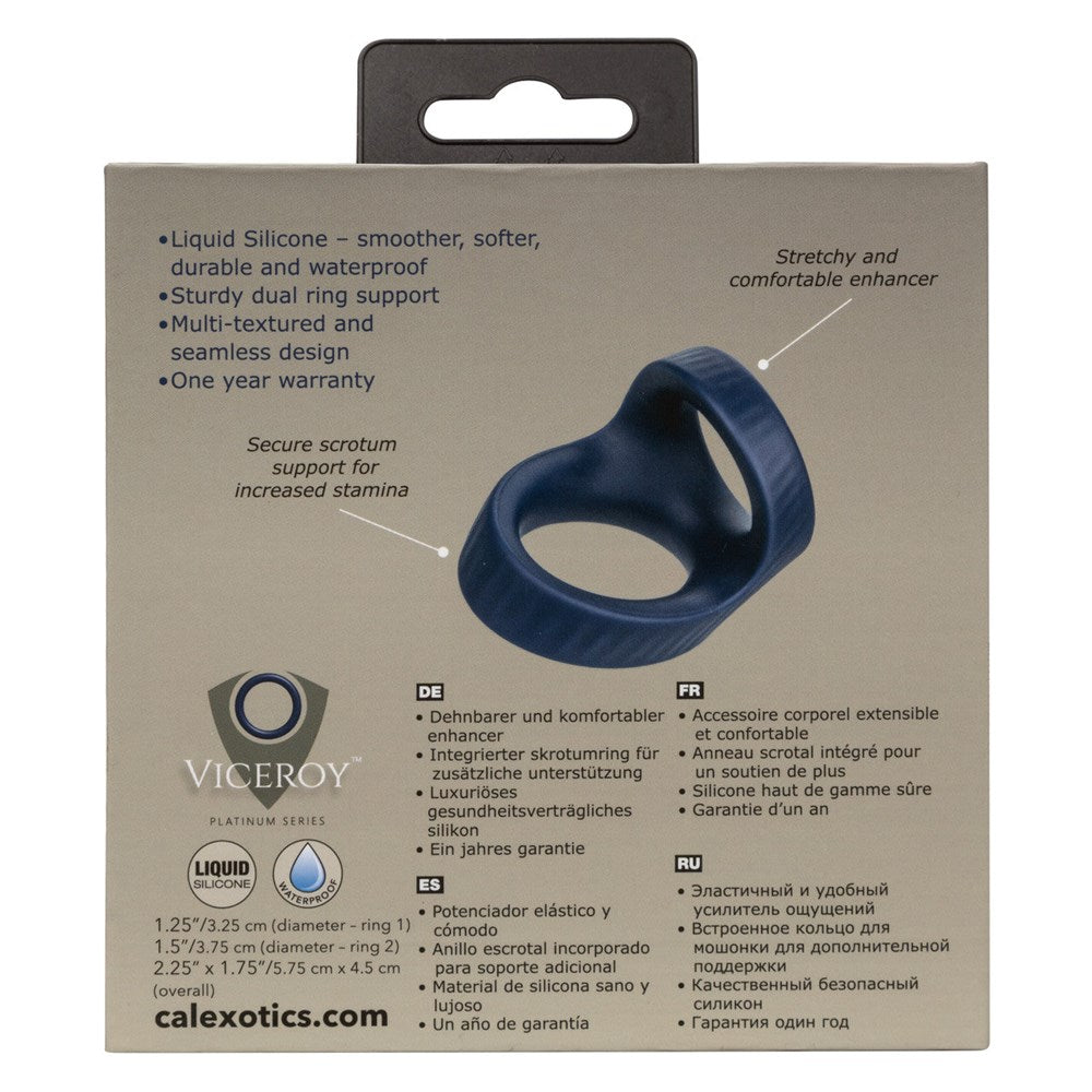 California Exotics Viceroy Max Dual Mens Cock Ring - Stretchy Cock Rings