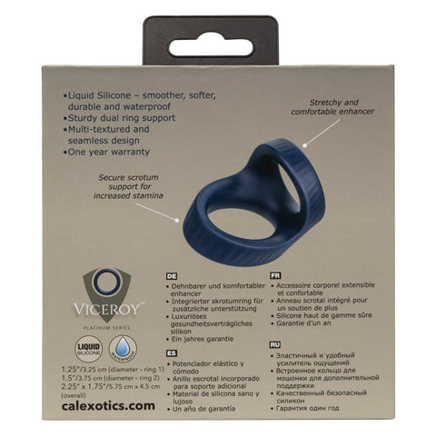 California Exotics Viceroy Max Dual Mens Cock Ring - Stretchy Cock Rings