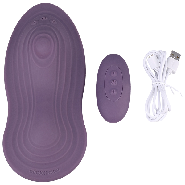 Doc Johnson iRide Pleasure Seat Throb Grinder With Remote - Remote Control Vibrators