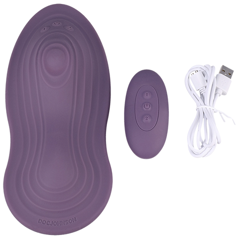Doc Johnson iRide Pleasure Seat Throb Grinder With Remote - Remote Control Vibrators