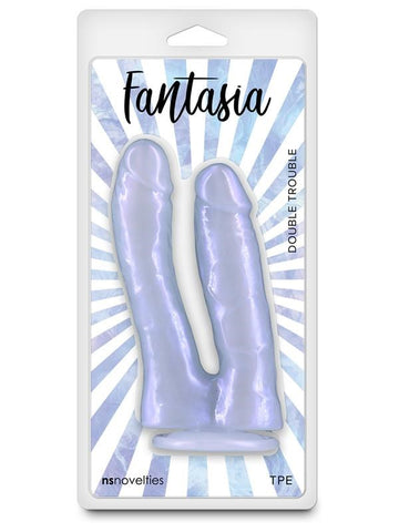 Colours Fantasia Double Trouble Realistic Dong Azure - Double Ender
