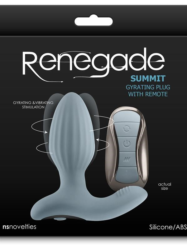 Renegade Summit Remote Control Prostate Vibrator Gray - Prostate Sex Toys
