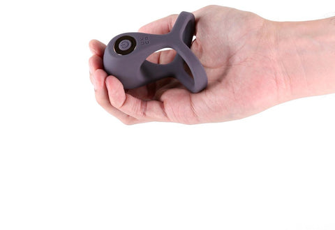 Renegade Valiant Rechargeable Mens Cock Ring Gray - Vibrating Cock Rings