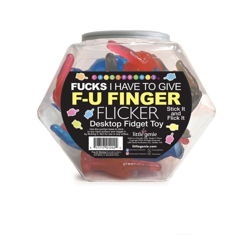 Little Genie 12 FY Finger Flickers Candy 24 Pc Fish Bowl - - Party Gifts and Novelties