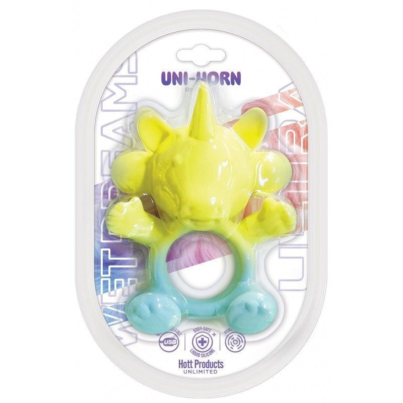 Hott Products Wet Dreams Ultra 20 Mode UniHorn Cock Ring - - Vibrating Cock Rings