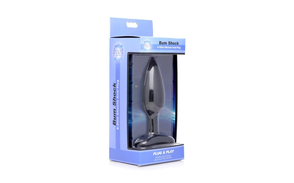 Zeus Bum Shock Electro Stimulation Silicone Anal Plug - - Butt Plugs
