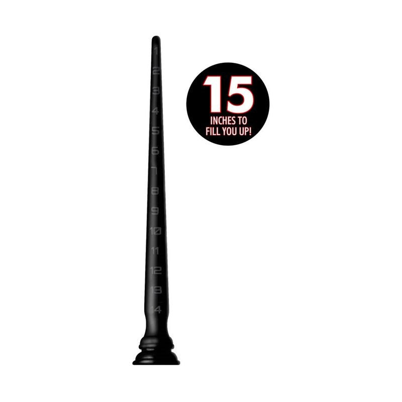 Hosed Silicone Tapered Hose 15 Inch Anal Dildo - - Anal Dildos