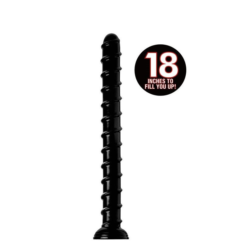 Hosed 18 Inches Swirl Thick Anal Snake Large Dildo - - Anal Dildos