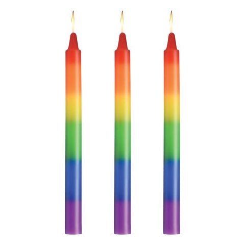 Master Series Pride Candles 3 Piece Rainbow Drip Candle - Sex Pheromones and Perfumes