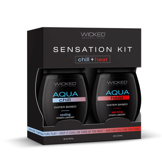 Wicked 2 Pack Water Based Lubricant Sensation Kit 120 ml - Water Based Lubes